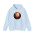 Halloween Harvest Moon - Graphic Hooded Sweatshirt Light Blue